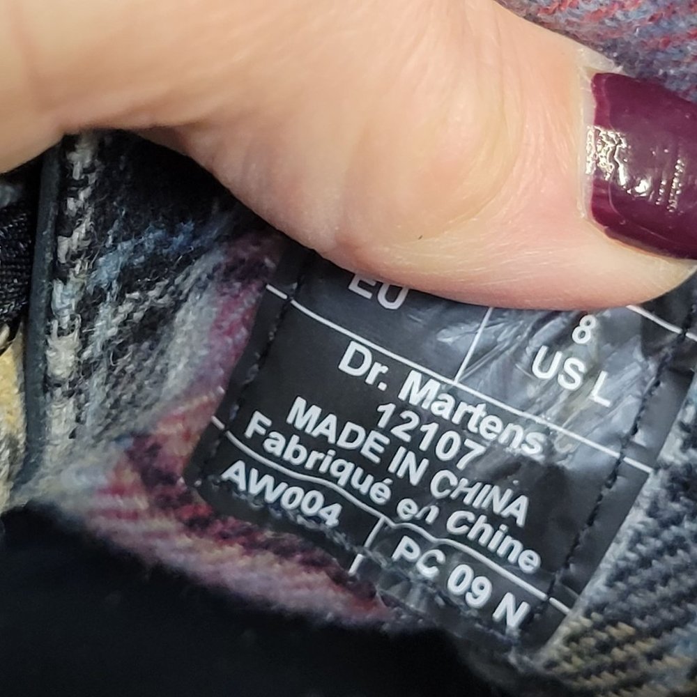 Dr. Martens Dark Green Lace-Up Combat Boots - Picture 11 of 13